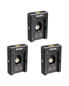 Kastar NP-F Battery Adapter Plate W/LED Indicators, Input Type-C 5V 2A, 8.4V 5A 5.5x2.1mm, Output 12V 2A 5.5x2.5mm, 16.8V 2A Dtap, 5V 3A USB for NP-F Series Battery, DSLR & Mirrorless Camera (3-Pack)