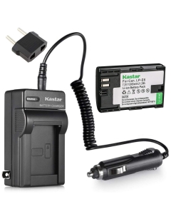 Kastar Battery (1-Pack) and Charger for LP-E6, LC-E6 and EOS 60D, EOS 70D, EOS 80D, EOS 5D II, EOS 5D III, EOS 5DS, EOS 5DS R, EOS 6D, EOS 7D, BG-E14, BG-E13, BG-E11, BG-E9, BG-E7, BG-E6 Grip
