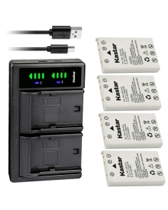 Kastar 4-Pack Battery and LTD2 USB Charger Replacement for Nikon Coolpix 3700, Coolpix 4200, Coolpix 5200, Coolpix 5900, Coolpix 7900, Coolpix P3, Coolpix P4, Coolpix P80, Coolpix P90, Coolpix P100