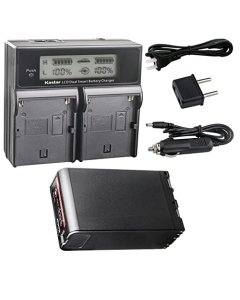 Kastar 1-Pack BP-U90 Battery and CH04 Dual Fast Charger Compatible with Sony BP-U30 BP-U60 BP-U60T BP-U66 BP-U65 BP-U68 BP-U70 BP-U90 BP-U95 BP-U96 BP-U98 BP-U100 Battery, BC-U1 BC-U2 BC-CU1 Charger