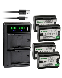 Kastar 4-Pack NP-W235 Battery and LTD2 USB Charger Replacement for Fujifilm NP-W235 NPW235, Fuji NP-W235 Rechargeable Li-ion Battery, Fujifilm BC-W235 BCW235 Battery Charger, Fujifilm X-T4 XT4 Camera