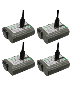 Kastar 4-Pack EN-EL15H Battery Replacement for Nikon EN-EL15 EN-EL15c Battery, Compatible with Nikon D500 D600 D610 D750 D780 D800 D810 D850 D7000 D7100 D7500 Z5 Z6 Z6 II Z7 Z7 II Z8 Zf 1 V1 Cameras