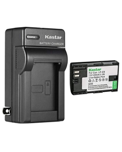 Kastar 1-Pack LP-E6 Battery and AC Wall Charger Replacement for Canon LP-E6NH LP-E6NHs Battery, Canon EOS R6 Mark II Mirrorless Camera