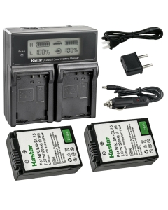 Kastar 2-Pack Battery and AC LCD Dual Fast Charger Compatible with Nikon Z30 Creator Ready Z Series Camera, Z 30 Mirrorless Camera