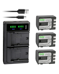 Kastar 3X Battery and LTD2 USB Charger Compatible with Canon NB-2L NB-2LH NB-2L5 NB-2L12 NB-2L13 NB-2L14 NB-2L18 NB-2L24 BP-2L5 BP-2L12 BP-2L13 BP-2L14 BP-2L18 BP-2L24 Battery, CB-2LW CB-2LWE Charger