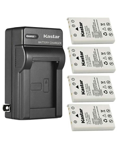 Kastar 4-Pack Battery and AC Wall Charger Replacement for Nikon EN-EL5 CP1 Battery, Nikon MH-61 Charger, Nikon Coolpix P530, Coolpix P5000, Coolpix P5100, Coolpix P6000, Coolpix S10, Coolpix P4 Camera