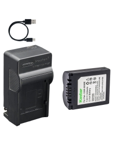 Kastar 1-Pack Battery and AC & USB-C Charger, Compatible with Panasonic DMW-BMA7 CGA-S006 S006E and Leica BP-DC5, Works with Panasonic Lumix DMC-FZ7 FZ8 FZ18 FZ28 FZ30 FZ35 FZ38 FZ50 & Leica V-LUX1