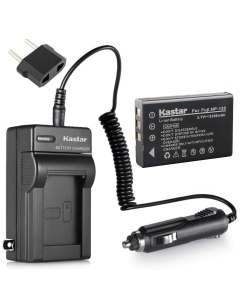 Kastar 1x Battery + Charger for Fujifilm NP-120 FinePix 603, F10, F11, KYOCERA Contax Tvs Digital, RICOH Caplio 300G, Caplio 400G Wide, Caplio Pro G3, Caplio R330, Caplio RR10, Caplio RR30 Caplio RX