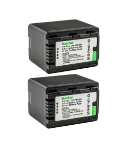 Kastar 2-Pack Battery VW-VBK360 Replacement for Panasonic SDR-T70K, SDR-T70P, SDR-T71, SDR-T71K, SDR-T76, SDR-T76K, SDR-T95, HC-V10, HC-V10EB-K, HC-V10EB-R, HC-V10EG-K, HC-V10EG-R, HC-V10GK Camera