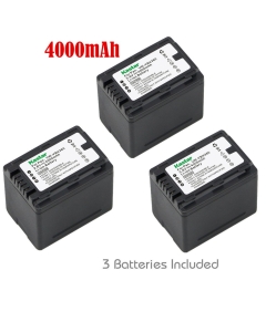 Kastar Battery (3-Pack) for Panasonic VW-VBK360 work with Panasonic HC-V10, HC-V100, HC-V100M, HC-V500, HC-V500M, HC-V700, HC-V700M, HDC-HS60, HDC-HS80, HDC-SD40, HDC-SD60, HDC-SD80, HDC-SD90, HDC-SDX1H, HDC-TM40, HDC-TM41, HDC-TM55, HDC-TM80, HDC-TM90, S