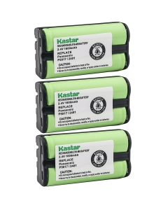 Kastar Cordless Battery (3 Pack), Ni-MH 2.4V 1600mAh, Replacement for AT&T 2455 2440 2430 2402 2401 2400 Cordless Telephone Battery and Panasonic HHR-P546A, Type 23