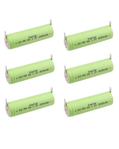 Kastar 6-Pack 1.2V 2000mAh Ni-MH Battery Replacement for Braun 3525 3610 3612 3614 3615 3770 4501 4502 4503 4504 4505 4508 4509 4510 4515 4520 4525 4550 4550cc 5311 5312 5314 5317 540 5414 5415 5416