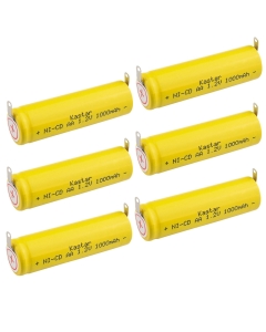 Kastar 6-Pack Battery Replacement for Braun 5580 5584 5585 5586 5596 5597 5601 5629 5634 5646 5647 5649 5703 5704 Action Line 2500 2501 2505 2514 2515 2520 2525 2530 3510 3511 3512 3520 3525 3610