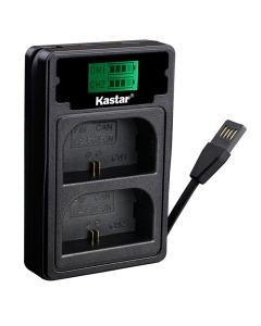 Kastar Charger with Miro USB/Type-C Input Compatible with Canon LP-E6 LP-E6NH LP-E6P High-Amperage Lithium-ion Battery, Canon EOS R5 Mark II Mirrorless Camera