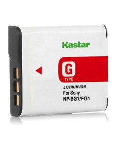 Kastar 1-Pack Battery Replacement for Sony NP-BG1, NP-FG1, G Type Battery, BC-CSG, BC-CSGD, BC-CSGE Charger, Sony HDR-GW55, HDR-GW77, Cyber-Shot DSC-H3, Cyber-Shot DSC-H7, Cyber-Shot DSC-H9 Camera