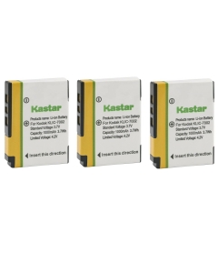 Kastar K7002 Battery 3-Pack Replacement for Kodak KLIC-7002 K7002 Battery, Kodak EasyShare V530, EasyShare V603, EasyShare V530 Zoom, EasyShare V603 Zoom Camera