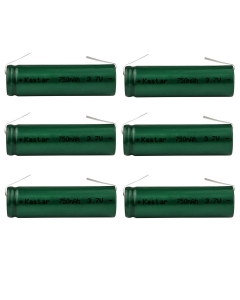 Kastar 6 Pcs Li-ion Battery Replacement for Philip Norelco Shaver Razor HQ9190/20, HQ9190/99, HQ9190CC, HQ9190XL, HQ9195XL 1050CC, 1050X, 1059X, 1060X, 1090X, 1250cc, 1250X, 1255X, 1260X