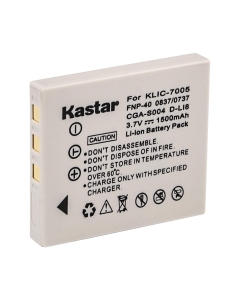 Kastar Compatible Battery Replacement for KLIC-7005, SLB-0737, SLB-0837, CGA-S004, CGA-S004A, CGA-S004E, CGR-S001B, DMW-BCB7, FNP-40, NP-40N, SNP-40