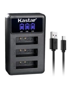 Kastar NB-13L LCD Triple USB Battery Charger Compatible with Canon NB-13L NB13L, NB-13LH NB13LH Battery, Canon CB-2LH, CB-2LHE, CB-2LHT Charger, Canon PowerShot G9 X, PowerShot G9 X Mark II Camera