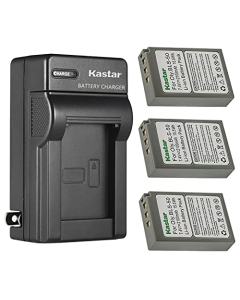 Kastar 3-Pack Battery and AC Wall Charger Replacement for Olympus BLS-50, PS-BLS50, BLS-5, PS-BLS5 Battery, Olympus E-400, E-410, E-420, E-450, E-600, E-620, E-PM1, E-PM2, Stylus 1, Stylus 1s Cameras