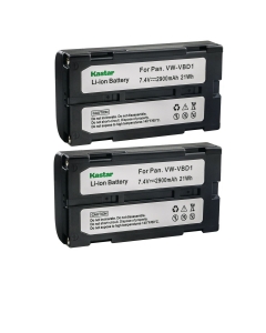 Kastar 2-Pack VW-VBD1 Battery Replacement for Hitachi VM-BPL13, VM-BPL13A, VM-BPL13J, VM-BPL27, VM-BPL27A, VM-BPL30, VM-BPL60 Battery, VM-645LA, VM-945LA Charger, Hitachi VM-D, VM-E, VM-H Series