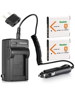 Kastar 2X Battery + Charger Replacement for Sony NP-BN1 DSC-QX10 DSC-QX30 DSC-QX100 DSC-TF1 DSC-TX10 DSC-TX20 DSC-TX30 DSC-W530 DSC-W570 DSC-W650 DSC-W800 DSC-W830 DSC-W560 DSC-T99 DSC-TX5 DSC-W320