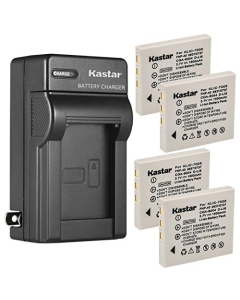 Kastar 4-Pack Battery and AC Wall Charger Replacement for Samsung SLB-0737, Samsung SBC-L5 Charger, Samsung Digimax NV7, Digimax i5, Digimax i6, Digimax i50 MP3, Digimax i70, Digimax NV5 Cameras