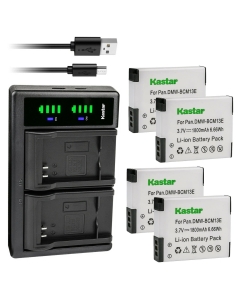 Kastar 4-Pack Battery and LTD2 USB Charger Replacement for Panasonic DMW-BCM13, DMW-BCM13E, DMW-BCM13PP Battery, VSK0800, VSK0801 Charger, Panasonic Lumix DMC-ZS40K DMC-ZS40S, Lumix DMC-ZS45 DMC-ZS45K