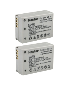 Kastar 2-Pack NB-7L Battery Replacement for Canon PowerShot G10, PowerShot G10 is, PowerShot G10IS, PowerShot G11, PowerShot G12, PowerShot SX30 is, PowerShot SX30IS Camera