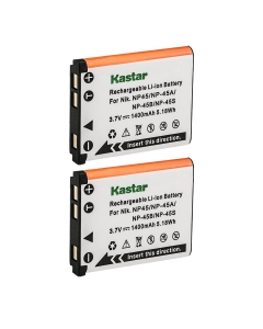 Kastar Battery (2-Pack) for Fujifilm NP-45 NP-45A NP-45B NP-45S & Fujifilm FinePix XP20 XP22 XP30 XP50 XP60 XP70 XP80 XP90 T350 T360 T400 T500 T510 T550 T560 JX500 JX520 JX550 JX710 JZ260 JZ305 JZ310