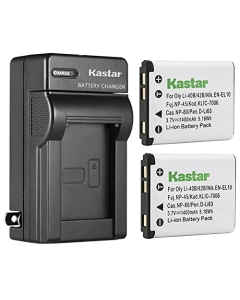 Kastar 2-Pack Li-42B Battery and AC Wall Charger Replacement for Olympus Stylus 550WP, Stylus 700, Stylus 710, Stylus 720SW, Stylus 725SW, Stylus 730, Stylus 740, Stylus 750, Stylus 760, Stylus 770SW