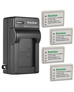 Kastar 4-Pack Battery and AC Wall Charger Replacement for Sealife DS7210, Nytech DS-8210 DS8210, Nytech DS-8310, DS8310, Nytech DM-6331, DM6331, Nytech MH29637, MH-29637, Minox DC 4211, Minox DC 5222