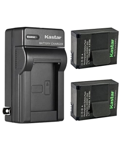 Kastar 2-Pack Battery and AC Wall Charger Replacement for SP-Gadgets POV Light and Powerbar Duo