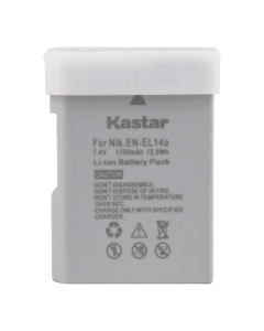 Kastar 1-Pack EN-EL14a Battery Replacement for Nikon EN-EL14a, EN-EL14b, EN-EL14c, EN-EL14, Nikon 27126 Battery, Nikon MH-24a, MH-24 Charger, Nikon Coolpix P7000 Camera, Coolpix P7100 Camera
