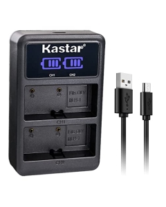 Kastar BLH-1 LED2 USB Battery Charger Compatible with Olympus OM-D E-M1 Mark II, OM-D EM1 Mark II, OM-D E-M1 MARKII, OM-D E-M1X EM1X, OM-D EM1 Mark III, OM-D E-M1 MARKIII Mirrorless Camera