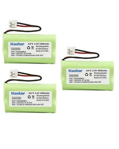 Kastar 3-Pack Ni-MH AA 2.4V 1600mAh EH Battery Compatible with AA 2.4V Any Capacity