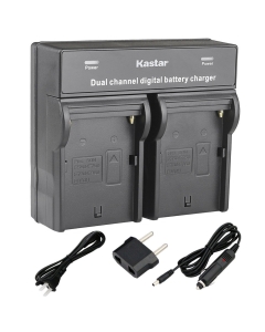Kastar Dual Smart Fast Charger for Sony NP-F970 NP-F960 NP-F975 and CCD-RV100 CCD-RV200 CCD-SC5 CCD-SC9 CCD-TR1 CCD-TR940 CCD-TR917 Camera CN-126 CN-160 CN-216 CN-304 YN 300 VL600 LED Video Light