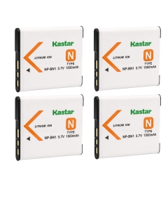 Kastar Battery 4-Pack Replacement for Sony NP-BN1 DSC-W800 DSC-W810 DSC-W830 DSC-WX10 DSC-WX100 DSC-WX150 DSC-WX200 DSC-WX220 DSC-WX30 DSC-WX5 DSC-WX50 DSC-WX60 DSC-WX7 DSC-WX70 DSC-WX80 DSC-WX9