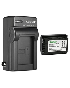 Kastar 1-Pack NP-FZ100 Battery and AC Wall Charger Replacement for Sony Alpha 7R V Full-Frame Mirrorless Interchangeable Lens Camera, FX30 Digital Cinema Camera, Sony Cinema Line FX30 Super 35 Camera