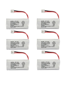 Kastar 6-Pack Battery Replacement for GE 28127FE2 28203 2-8203 28213 2-8213 28213EE1 28213EE2 28223 2-8223 28223EE2 28801 2-8801 28802 2-8802 28802FE1 28811 2-8811 28811FE2 28821 2-8821 28821FE2