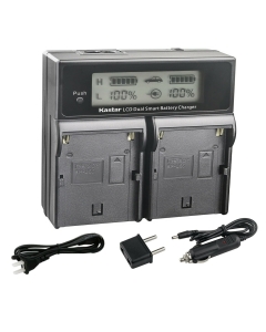 Kastar BP-U60 / BP-U66 AC LCD DualFast Charger Compatible with Sony BP-U30, BP-U35, BP-U60, BP-U60T, BP-U66, BP-U65, BP-U68, BP-U70, BP-U90, BP-U95, BP-U96, BP-U98 Battery