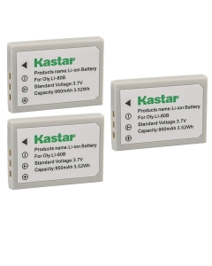 Kastar 3-Pack Battery Replacement for Nytech DM-6331, DM6331, Nytech MH29637, MH-29637, Minox DC 4211, Minox DC 5222, Minox DC 6311, Sealife S5 (02491), MEDION MD 85700 Cameras