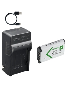 Kastar 1-Pack NP-BX1 Battery and AC & USB-C Charger, Compatible with Sony ZV-1 ZV-1 II ZV-1F RX100 RX100 II III IV V VI VII HX90 HX99 HX60 HX50 HX400 WX500 FDR-X3000 HDR-AS300 CX405 RX1 RX1R A20-Mini