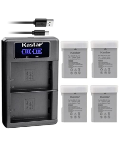 Kastar EN-EL14A 4-Pack Battery and LKD2 USB Charger Compatible with Nikon EN-EL14a Battery, Coolpix P7000 P7100 P7700 P7800 D3100 D3200 D3300 D3400 D3500 D51000 D5200 D5300 D5500 D5600 DSLR Cameras