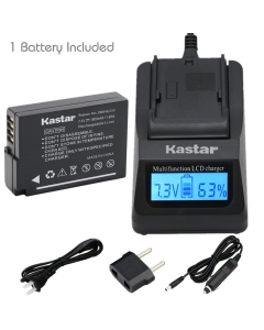 [Fully Decoded] Kastar DMW-BLD10 Battery (1-Pack) and Ultra Fast Charger(3X faster) Kit for Panasonic DMW-BLD10, DMW-BLD10E, DMW-BLD10PP, DE-A93B work for Panasonic Lumix DMC-G3, Panasonic Lumix DMC-GF2, Panasonic Lumix DMC-GX1 Cameras [Over 3x faster tha