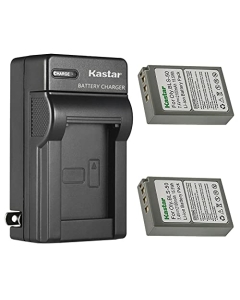 Kastar 2-Pack Battery and AC Wall Charger Replacement for Olympus BLS-50, PS-BLS50, BLS-5, PS-BLS5 Battery, Olympus OM-D E-M10, E-M10 Mark II, E-M10 Mark III, E-M10 Mark IV, OM System OM-5 Camera