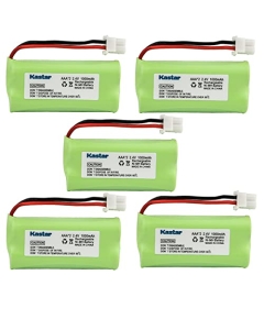 Kastar 5-Pack Battery Replacement for Vtech CS6509-16 CS6509-17 CS6509-19 CS6519 CS6519-14 CS6519-15 CS6519-16 CS6519-2 CS6529 CS6529-2 CS6609 CS6619 CS6619-2 CS6629 CS6629-2 CS6629-3 CS6649 CS6649-2