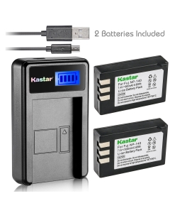 Kastar Battery (X2) & LCD USB Charger for Fujifilm NP-140 Fuji NP-140 NP140 FNP140 and Fujifilm FinePix S100FS, Fujifilm FinePix S200EXR, Fujifilm FinePix S205XR Cameras