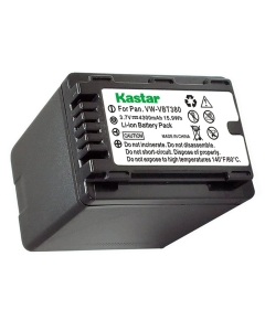 Kastar Battery 1-Pack for Panasonic VW-VBT380 VW-VBL090 and Pansonic HC-V110 V130 V160 V180 HC-V201 V210 V250 HC-V380 HC-V510 V520 V550 HC-V710 V720 V750 V770 HC-VX870 HC-VX981 HC-W580 W850 HC-WXF991