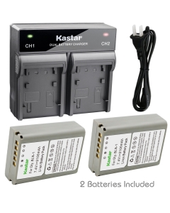 Kastar 2X Battery + Fast Dual Charger for Olympus BLN-1 BLN1 and Olympus OM-D E-M1, Olympus OM-D E-M5, Olympus OM-D E-M5 Mark II, Olympus Pen E-P5, Olympus Pen-F Digital Cameras